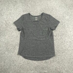 Duluth Trading Co Shirt Womens‎ Large Gray V Neck Short Sleeve T Shirt